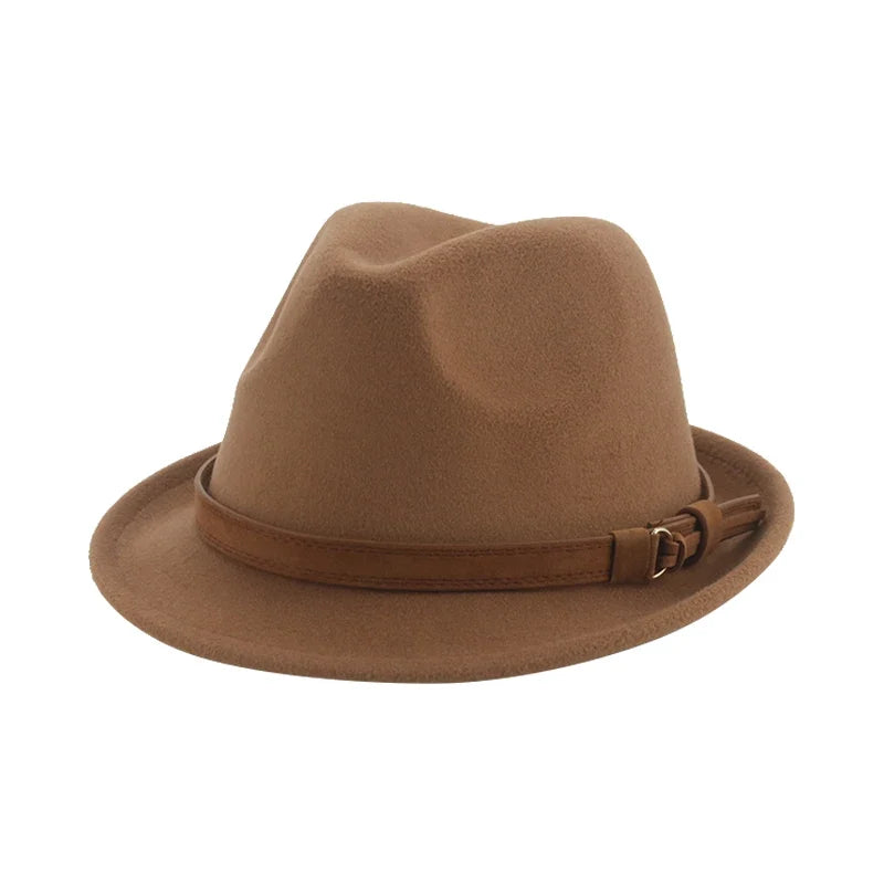 Hats for Women Fedora Winter Cowboy Hat Top Wool Khaki Green Black Jazz Caps Gentlemen Hats for Men Pamelas Y Tocados Para Bodas