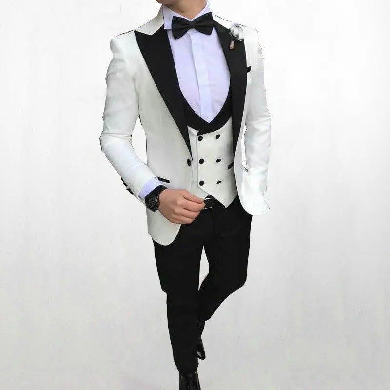 Latest Designs Men's Classic Suits For Wedding Groom Tuxedo Slim Fit One Button Prom Party Best Man 3 Pieces Costume