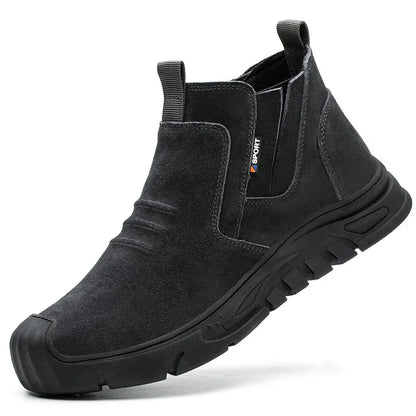 Steel Toe Cap Working Boots Anti-Puncture Work Shoe For ManIndestructible Work Shoes Outdoor Work Shoes Safety Boots for Men