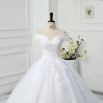 Off The Shoulder Princess Sweetheart Wedding Dress For Women Glitter Sleeveless 2025 Vintage Bride Bridal Customized