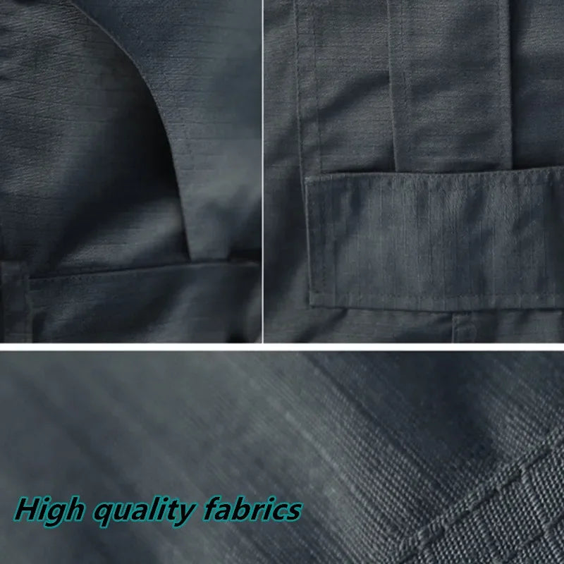 Asian Size Men Cargo Pants Trousers Multi-pocket Waterproof Wear-resistant Casual Training Overalls Clothing Comfortable Breatha