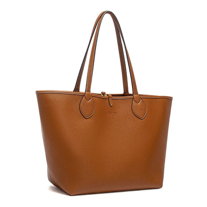 Double Sided Mother Child CaWomen's Tote Bag 2025 Autumn New Coffee Color Handbag