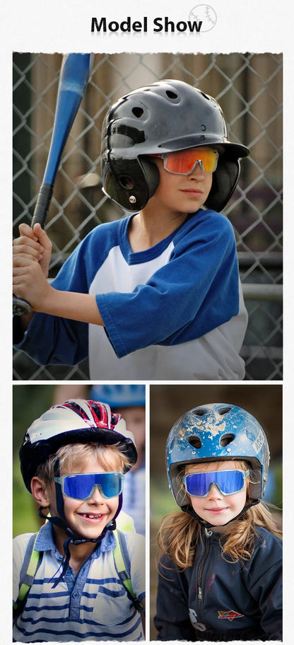 Boys Bike Sunglasses Child Cycling Glasses for Kids UV400 Girls Small Size Glasses Fashion Outdoor Sports Protection 2026