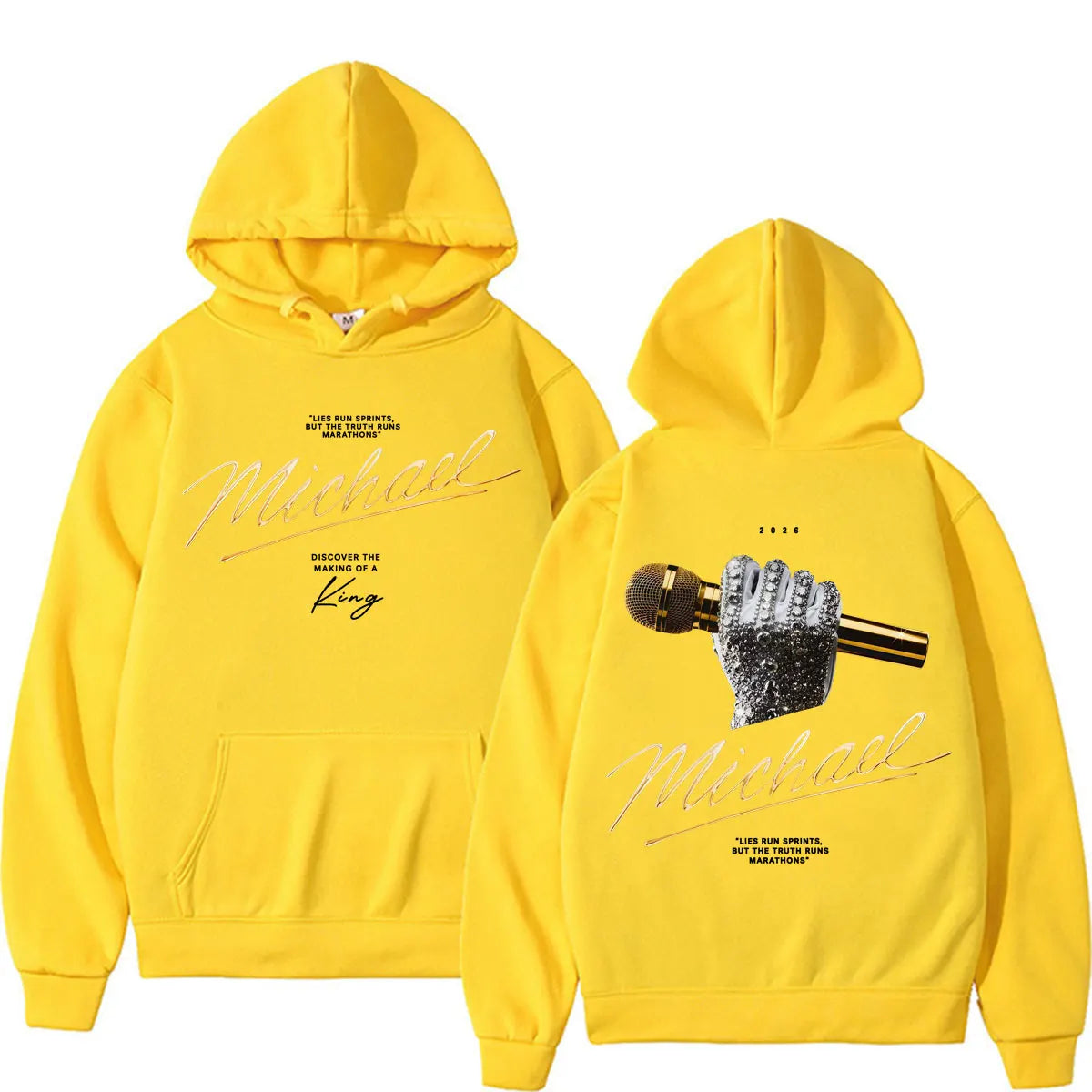Michael Jackson King of Pop 2026 Movie Hoodies Men Women Fashion Retro High Street Sweatshirts Casual Cozy Long Sleeve Pullovers