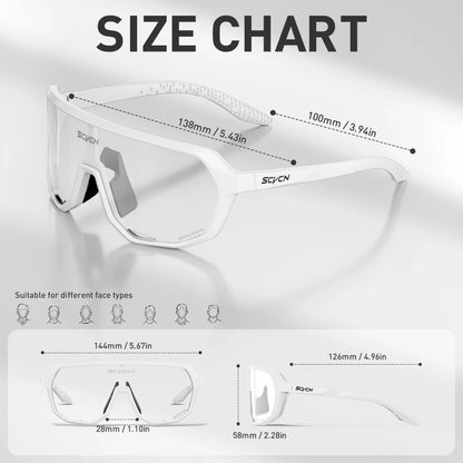 Hiking Eyewear Sports Glasses Cycling Glasses Fashion Sunglasses for Men MTB Bike Bicycle Sports UV400 Hunting Driving