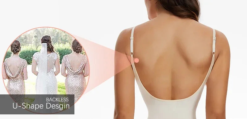 Sexy Backless Bodysuits Full Body Shaper Tummy Control Waist Trainer Slimming Sheath Butt Lifter Push Up Thigh Slimmer Shapewear