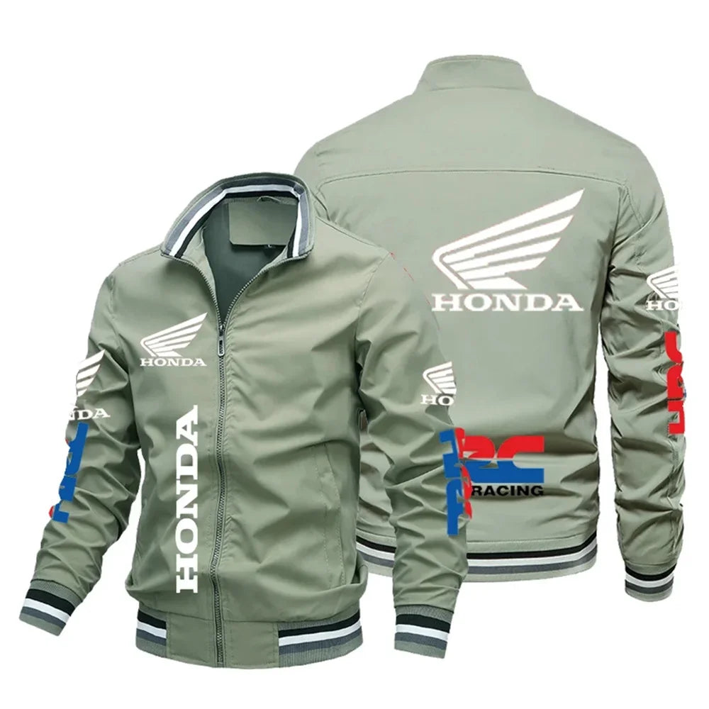 Moto 2025 New Motorcycle Jacket Pattern Bomber Jacket Baseball Motorcycle Top Men