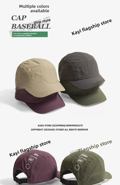 Summer Thin Breathable Mesh Baseball Caps for Men and Women Outdoor Camping Leisure Sun Protection Quick-drying Hiking Hats