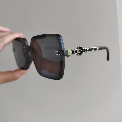 New Fashion Sunglasses for Women Hot Sale Polarized Large Frame Square Retro Sun Glasses Gradient Ladies Sunglass for Men UV400