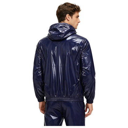 Mens Waterproof Hooded Jacket Tops Breathable Raincoat Waterproof Windproof Outdoor Biking Fishing Jacket Hood Outerwear