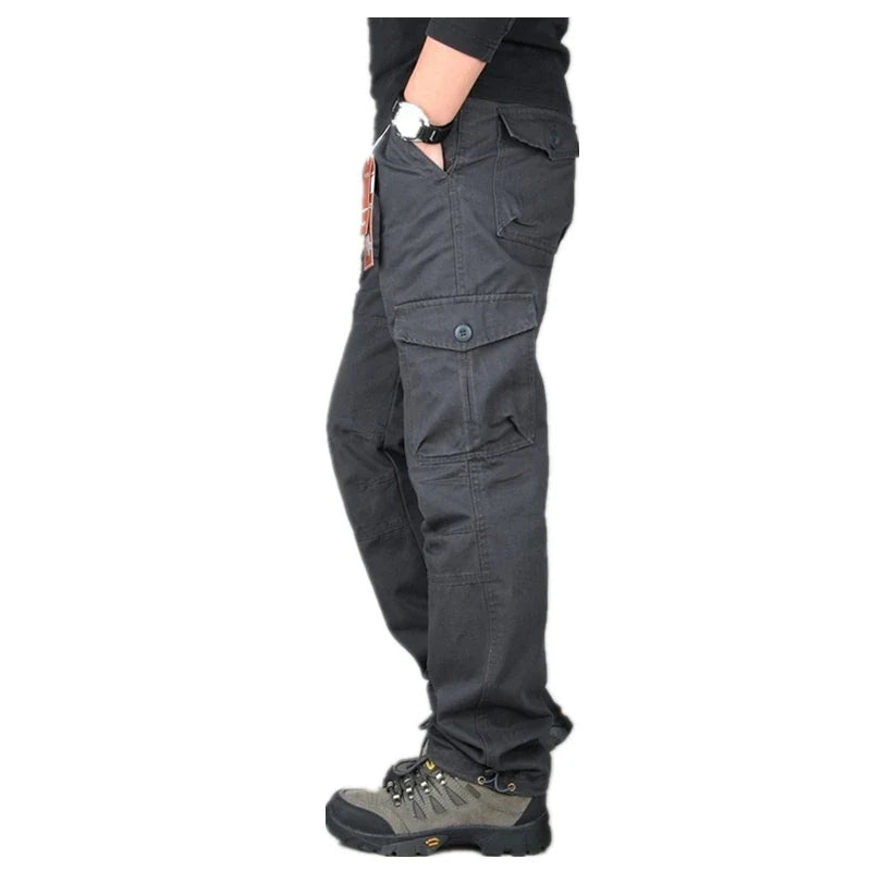 Tactical Pants Men Military Army Black Cotton ix9 Zipper Streetwear Autumn Winter Cargo Pants Men military style Trousers