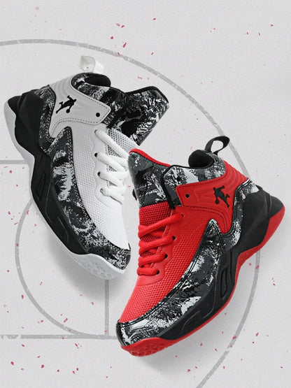 2025 Basketball Shoes for Kids Sneakers New Boys Brand Thick Sole Non-slip Children Sports Shoes Child Boy Basket Trainer Shoes