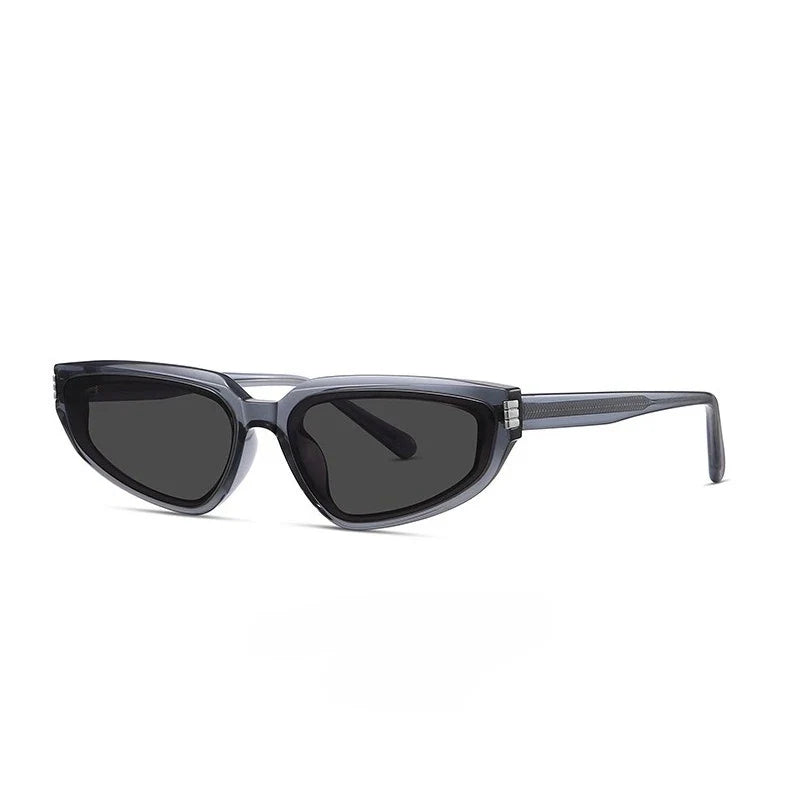 Ultra Light Personality Acetate Man Cat Eye Sunglasses Small Size Brand Designer Fashion Retro Women Decoration Sun Shades UV400