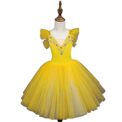 Fashion Children's Day Ballet Dress Kids Tutu Puffy Dance Wear Princess Dresses Girls Summer Performance Clothes Girl Vestidos