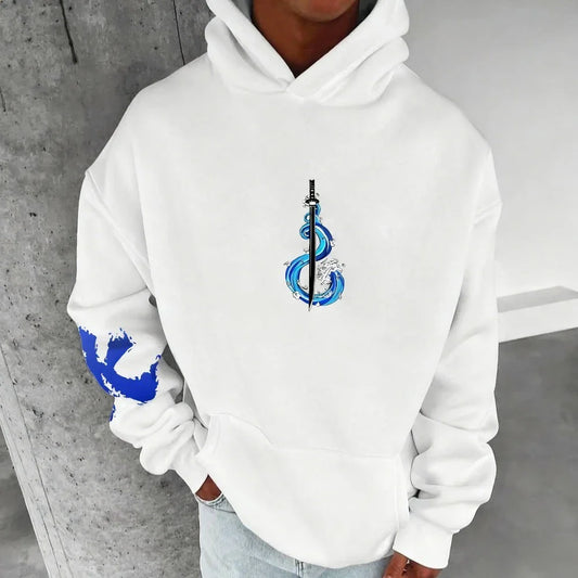 Demon Slayer Kimetsu No Yaiba Men's Hoodie Giyu Tomioka Japan Anime Spring Autumn Winter Boy Long-sleeved Parent-child Outfit