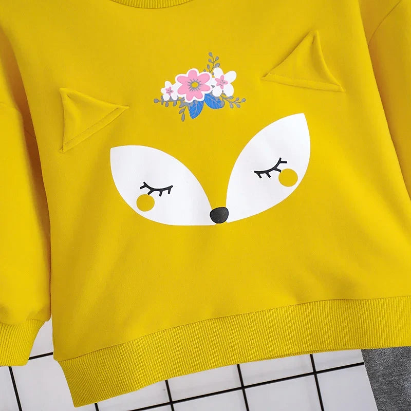 New Spring Autumn Baby Clothes Suit Kids Girls Clothing Children T-Shirt Pants 2Pcs/Set Toddler Casual Costume Infant Tracksuits