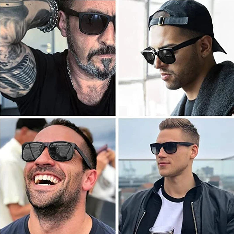 XXL Z87 Sunglasses for Big Wide Heads Men TR90 Ultralight UV400 Protection Glasses 8806