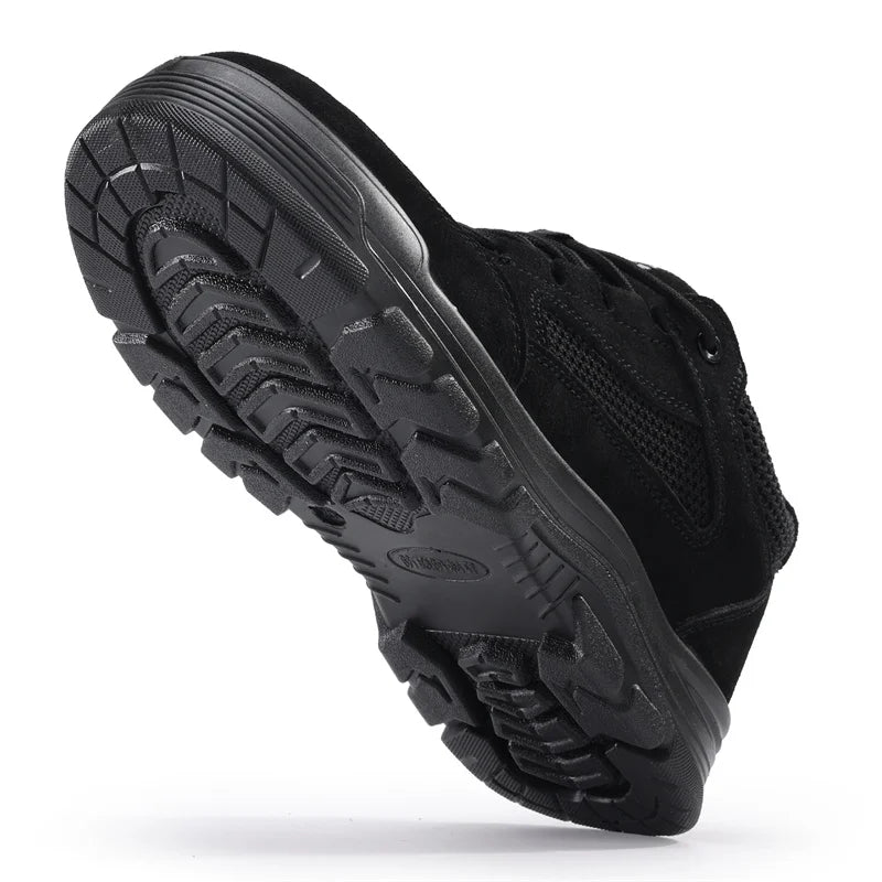 Fashion 2025 Plastic Toe Summer Breathable Labor Shoes Composite Toe Cap Indestructible Work Safety Boots Sneakers Male Footwear