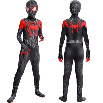 Spiderman Costume Spider Man Black Panther Iron Man Spider Gwen Cosplay Zentai Jumpsuit Bodysuit Halloween Costume Adult Child