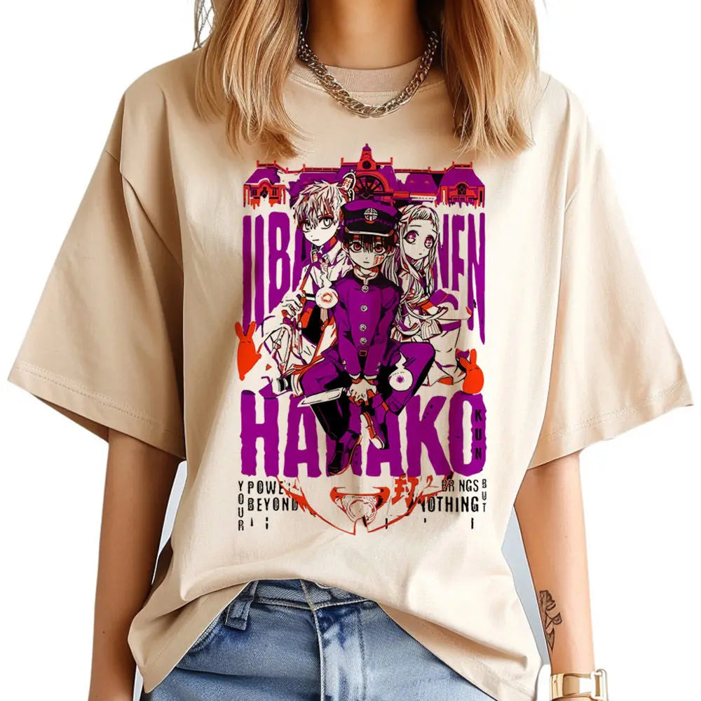 Toilet Bound Hanako Kun shirt girl Gothic harajuku  hip hop Digital Y2k shirt Classic Breathable harajuku 2000s Comfortable