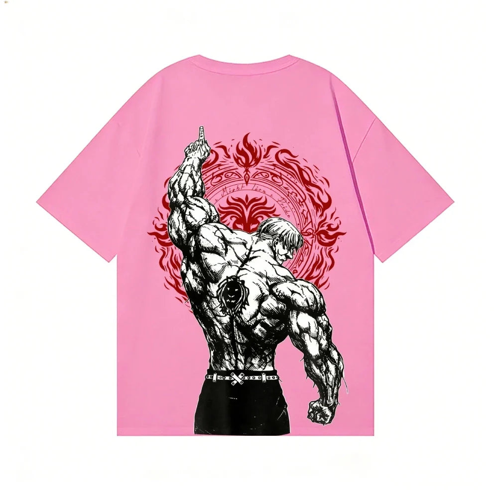 Lion's Sin of Pride Escanor Anime T-shirt High-quality Streetwear Men's Clothing and Women's Clothing 2026 Summer New T Shirt