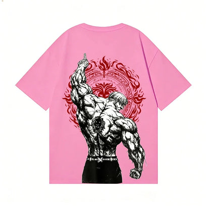 Lion's Sin of Pride Escanor Anime T-shirt High-quality Streetwear Men's Clothing and Women's Clothing 2026 Summer New T Shirt