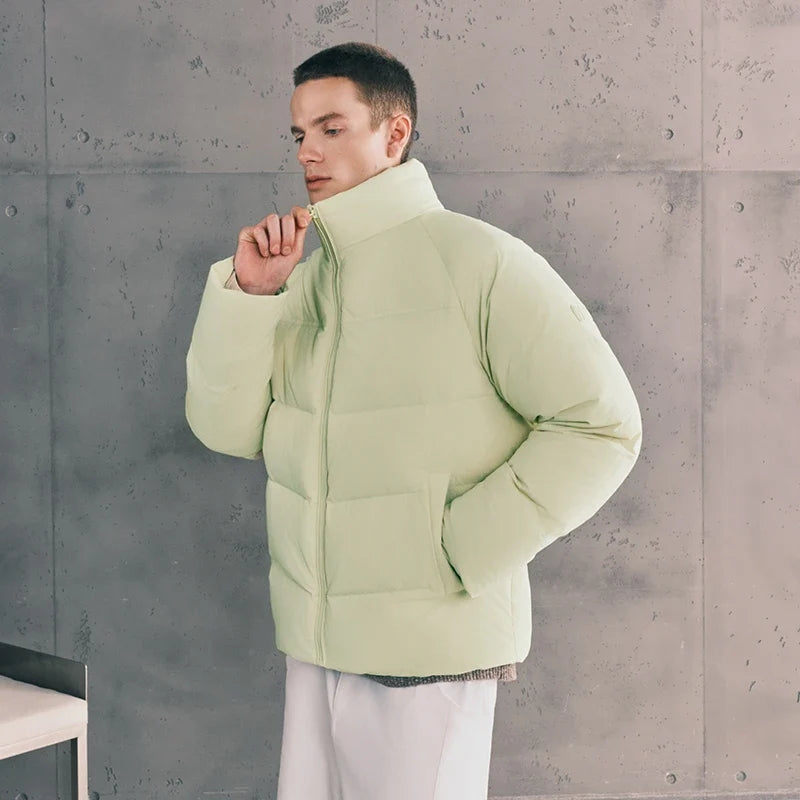 Unisex Puffer High Loft Down Stand Collar Warm Fit Waterproof Windproof Stain Resistant 2026 Couple Style Outerwear