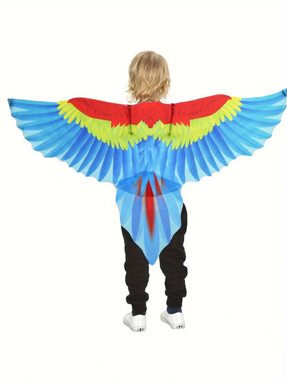 Bird Costume cape and Mask Parrot Wings Cape Dress up Shawl Cloak for  Day Festival Masquerade Party Boys Girls
