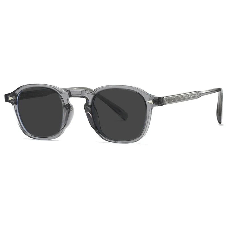 High Quality Fashion Oval Small Frame Myopia Sunglasses for Men Women Optical Prescription Gray Sunglasses Anti UV400