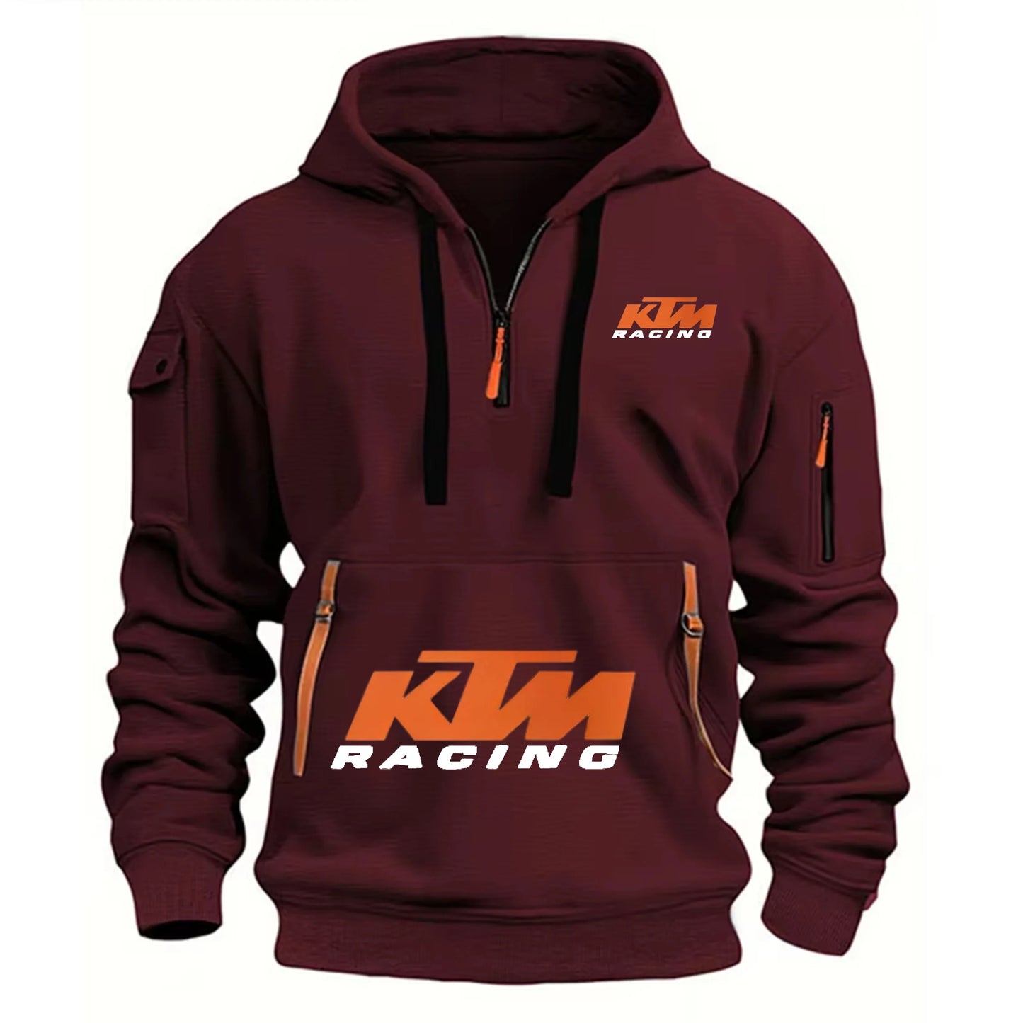 Outdoor Sports Enthusiast Zipper Hoodie 2026 New Men's and Women's Fashion Half-Zip Pocket Spring and Autumn Hoodie