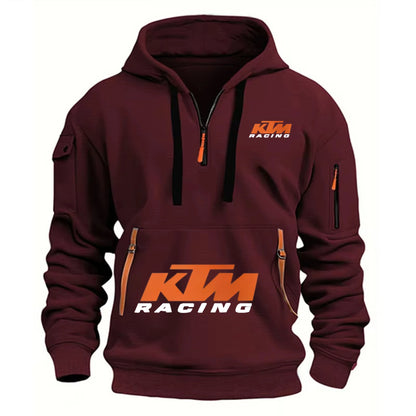Outdoor Sports Enthusiast Zipper Hoodie 2026 New Men's and Women's Fashion Half-Zip Pocket Spring and Autumn Hoodie