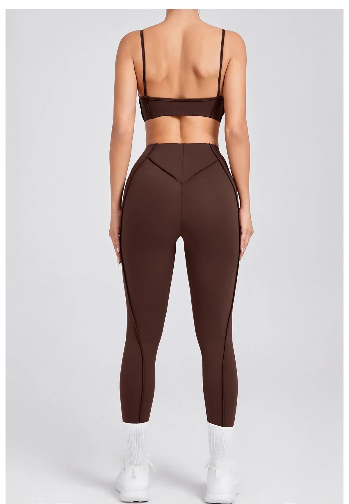 Yoga Sports Fitness Sets High Waist Hip-lifting Trousers Open Back Bra Suit Casual Running Workout Gym Leggings Sexy Sets Women