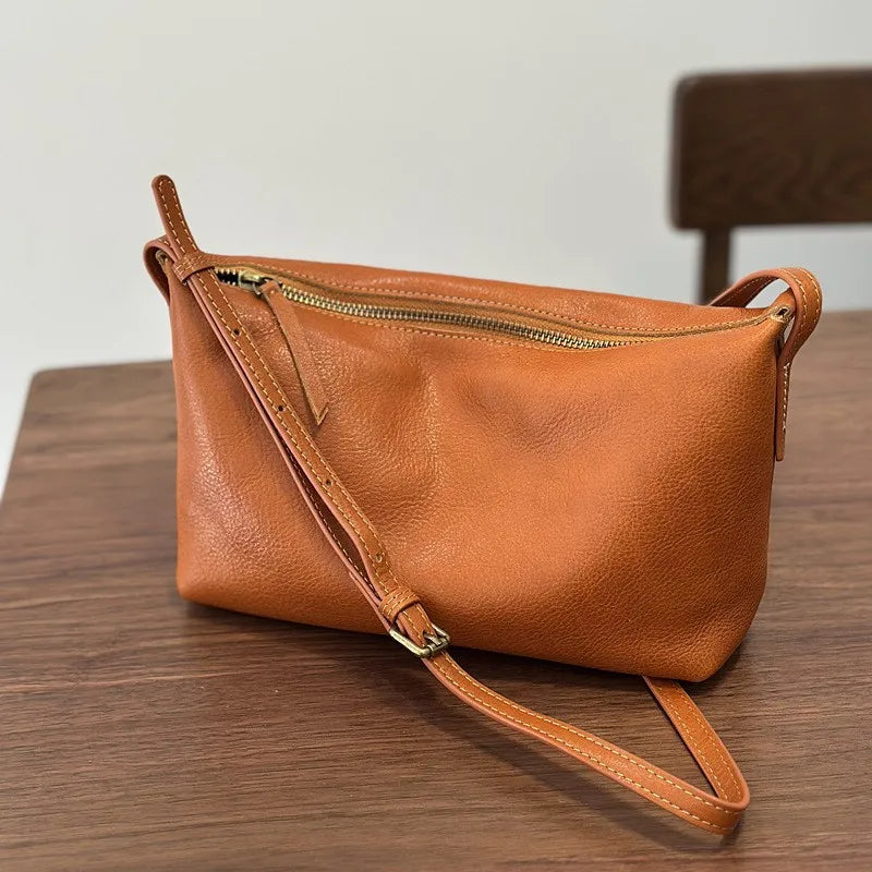 2026 New Genuine Leather Versatile Women's Small Bag Soft Cowhide Lightweight Shoulder Crossbody Bags