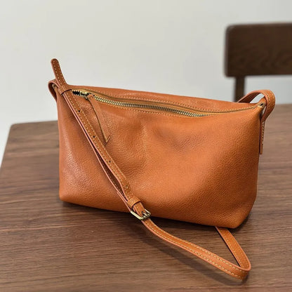 2026 New Genuine Leather Versatile Women's Small Bag Soft Cowhide Lightweight Shoulder Crossbody Bags