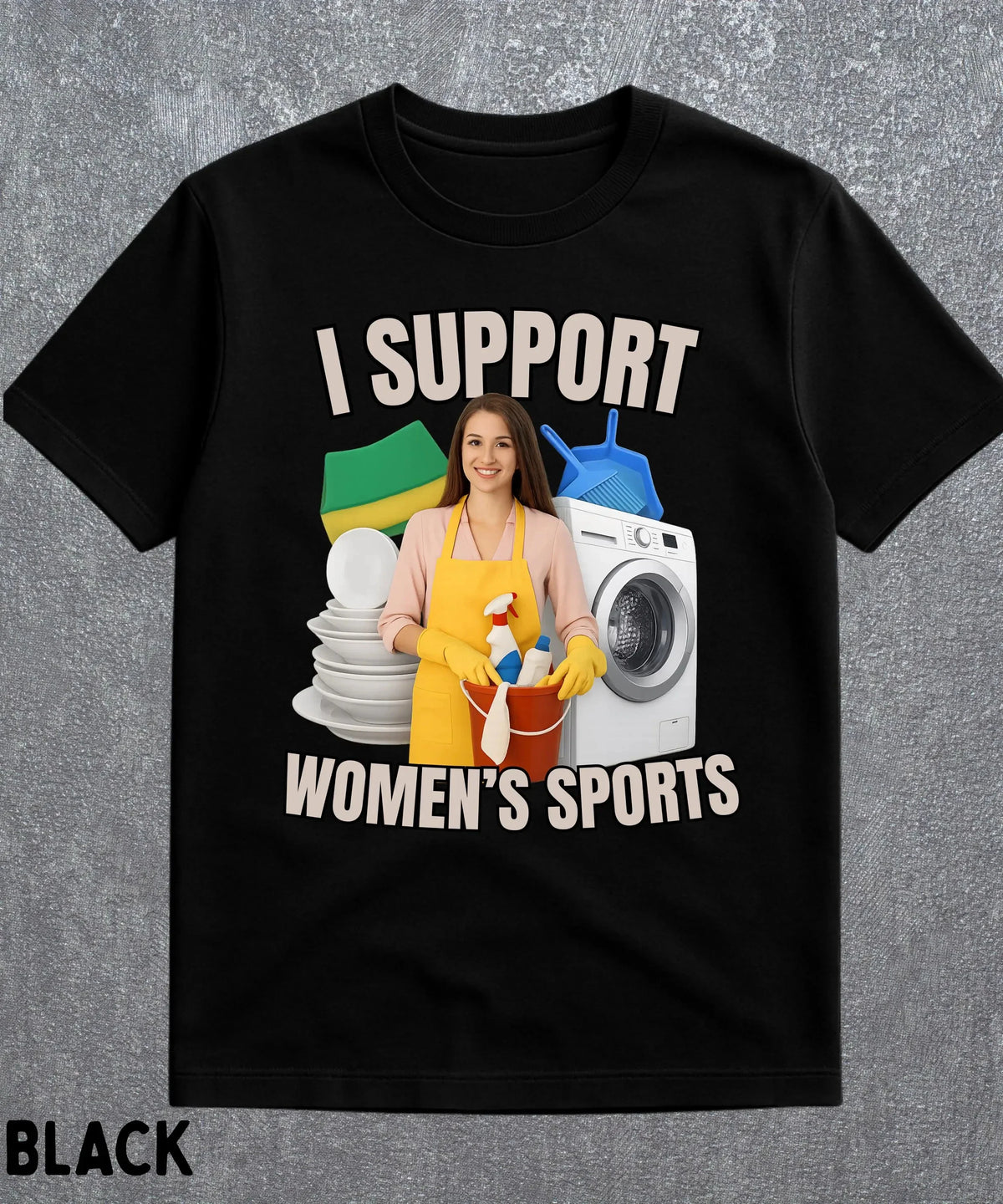 Men I Support Women's Sports T Shirt Unisex Women Oversize Tee Streetwear Casual Short Sleeve Funny Sarcastic Humor Gen Z Humor