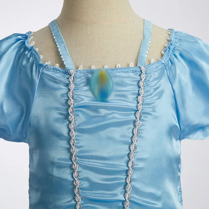 Children Halloween Disguise Aurora Cinderella Disney Princess Costume Festival Dress up Kids Girls Sleeping Beauty Frock 1-12Yrs
