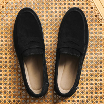 Men's Slip On Loafers Preppy Lightweight Breathable Comfort Outdoor Flats Non Slip Soft Sole Casual Daily Walking Shoes
