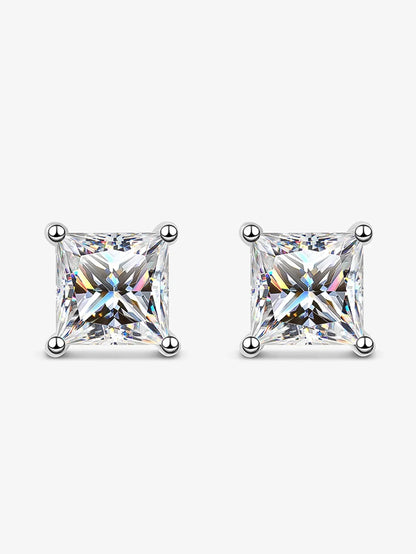 Real 1 Carat D Color Moissanite Stud Earrings For Women Top Quality 100% 925 Sterling Silver Sparkling Wedding Jewelry Hot