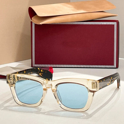 Dealan Uv400 High Quality Men and Women Sunglasses Designer Japan Handmade Optical Prescription Limited Edition Eyewear