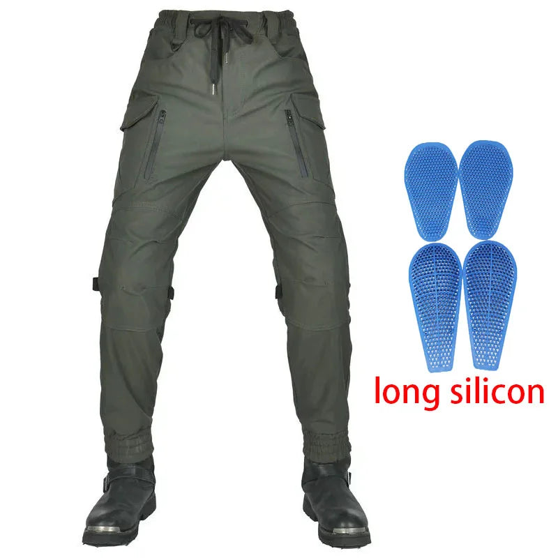 Motorcycle Riding Jeans Pants Waterproof reflective Soft Casual Inset Gear Wear-resistant Protective Layer On Hips And Knees