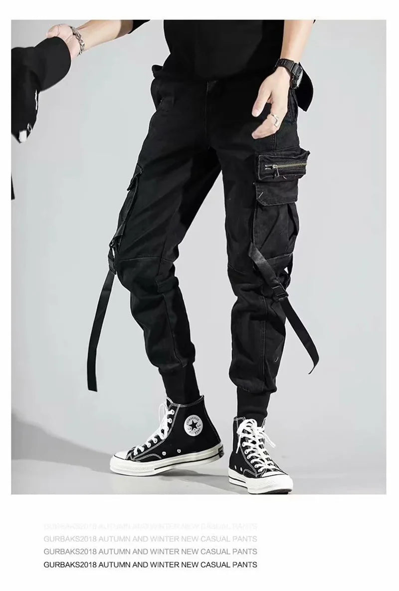 Mens Techwear Sweatpants Y2K Streetwear Jogging Pants Men Hip Hop Street Dance Casual Trousers Vintage Cargo Pant Pantalon Homme