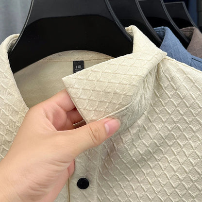 luxury men's new high quality long sleeves Polo shirt lapel embroidery jacquard brant T-shirt business fashion leisure Mens wear