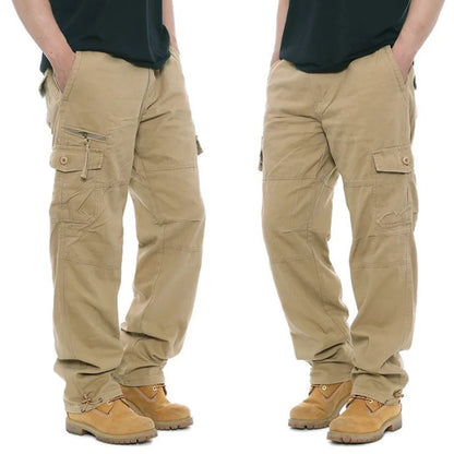 Men's Tactical Trousers Large Size Loose Casual Pants Running Overalls Men's Sweatpants Sports Hiking Outdoor Clothes Work Pants