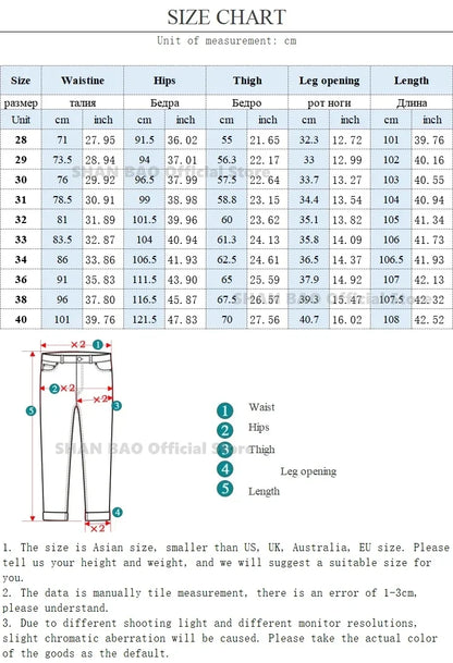 Winter Fleecy Thickened Warm Jeans Vintage Brand Classic Retro Youth Fashion Men Fit Straight Leg Casual Stretch Denim Pants