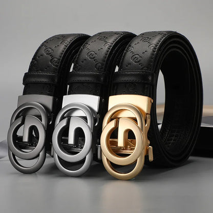 Luxury belts for men Genuine leather belts Alloy buckle automatic belt Men's fashion designer belts Jeans waistband