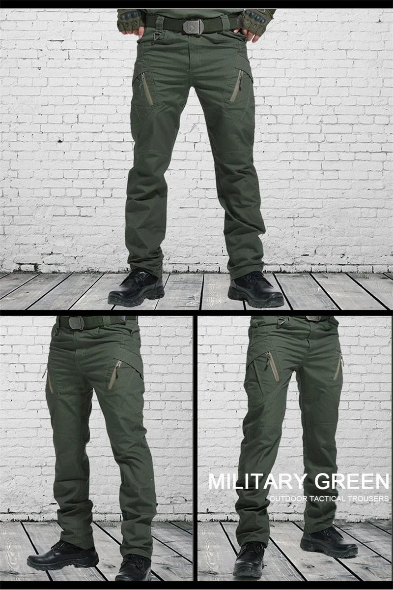Tactical Cargo Pants Men Outdoor Waterproof SWAT Combat Military Camouflage Trousers Casual Multi Pocket Male Work Joggers