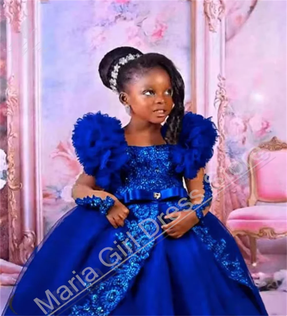 Customized Pink Little Baby Girls Wedding Party Dresses Lace Appliqued Flower Girl Dresses Beauty pageant Dress For Photo Shoot
