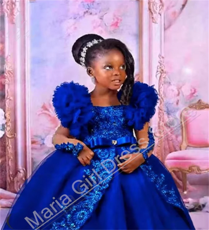 Customized Pink Little Baby Girls Wedding Party Dresses Lace Appliqued Flower Girl Dresses Beauty pageant Dress For Photo Shoot