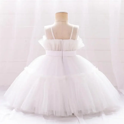 Baby Yellow Dress For Girls Kids Wedding Bridesmaid Dresses Toddler Tulle Birthday Princess Party Dress Infant Outfits Vestidos