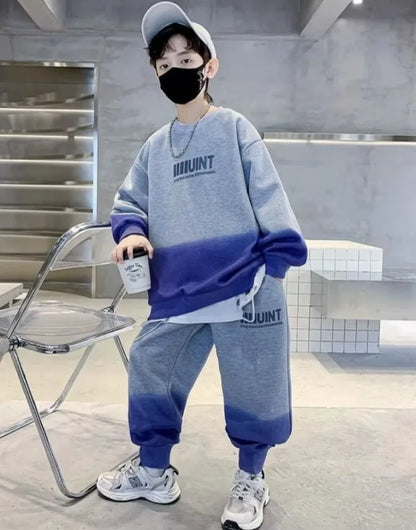 Sweatshirt Set Print Boy Autumn Winter Korean Kids Clothes 2025 Children's Boy's Clothing Child Boys Sets Costume Outfit 4 Years